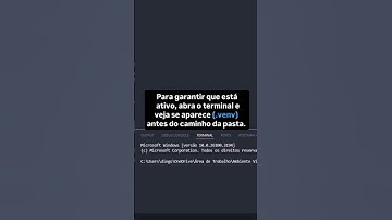 Criando um Ambiente Virtual no VS Code | #shorts