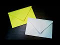 Cara Membuat Origami Sampul Surat| Mudah| Easy Origami envelop