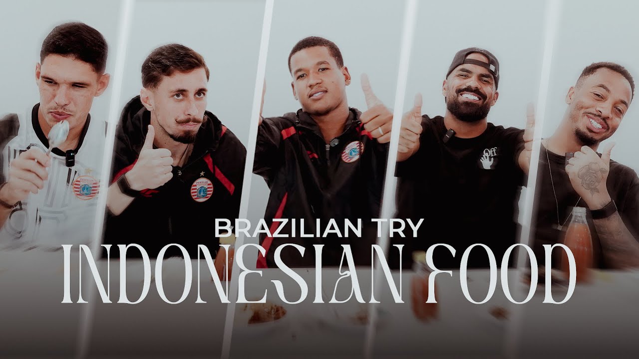 Pemain Brasil Persija Ditantang Mencoba Makanan Khas Indonesia! | Challenge Spesial HUT RI Ke-80
