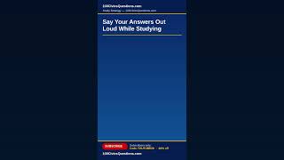 Say Your Answers Out Loud While Studying #Shorts