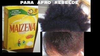 Maizena para el Cabello Afro-Natural  .SUAVIZA