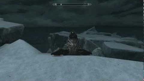 A Racist Horker in Skyrim.