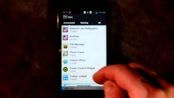 How to see installed and running apps on the Optimus L9 smartphone
