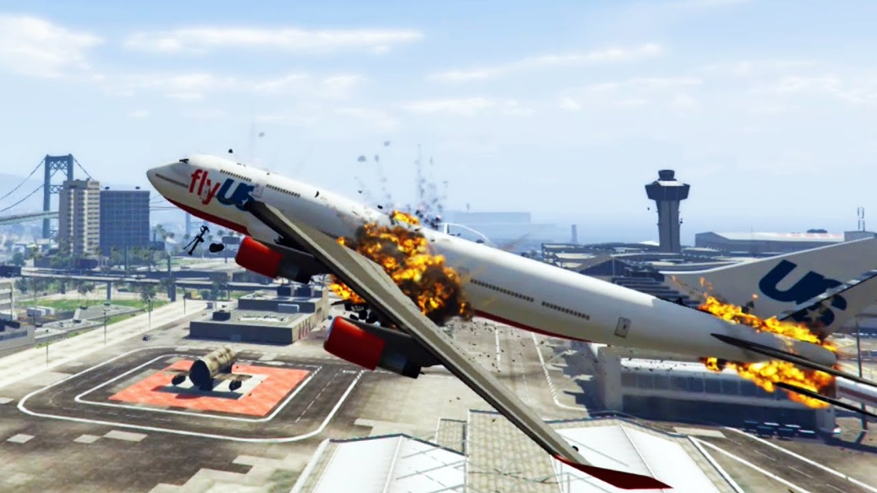 Best Plane Crash Compilation 2016 In Grand Theft Auto 5