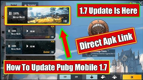 How To Update Pubg Mobile 1.7 Version | Direct Apk Link | Anna Character Is Here | Mirror World