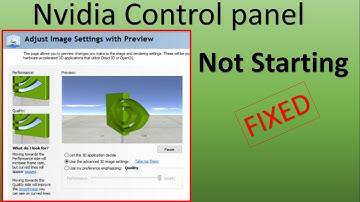 How to Fix Nvidia Control Panel Not Opening/Not Working Windows, fix Control Panel not opening