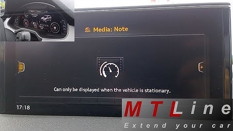 Audi Q7 4M, MY2016 - Video In Motion activation - vključitev predvajanja video posnetkov med vožnjo