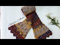 من شلتين بس اعملى اجمل واسهل كوفية super easy crochet scarf