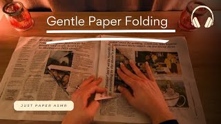 Textured Paper Folding, Unfolding and Page Turning for Sleep, Study and Relaxation - No Talking