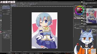 【お絵描き】朝活お絵描き：さやかちゃん描く【2時間くらい】