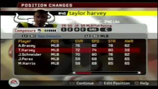 NCAA FOOTBALL 2006 PS2 DYNASTY MODE - THE DECISION - OFFSEASON