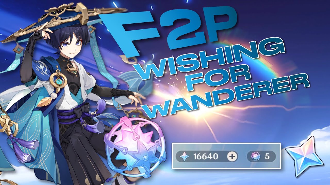 Wishing For The Wanderer as a F2P! | 16k+ PRIMOGEMS - Genshin Impact ...
