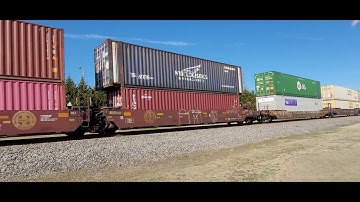 NS I22 (extra 222) Intermodal Taylors, SC w/BNSF & NS lash up