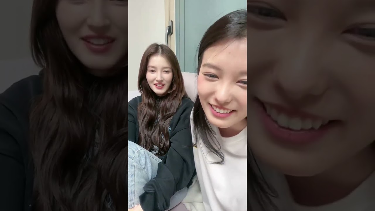 Momoland Nancy and Ahin together in Ahin's Tiktok livestream on 20240416