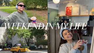 VLOG: an autumn weekend in NYC, catch up, voice lesson, central park walks & more!