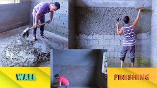 Mixing Holcim Cement | Wall Finishing | Construction Diy