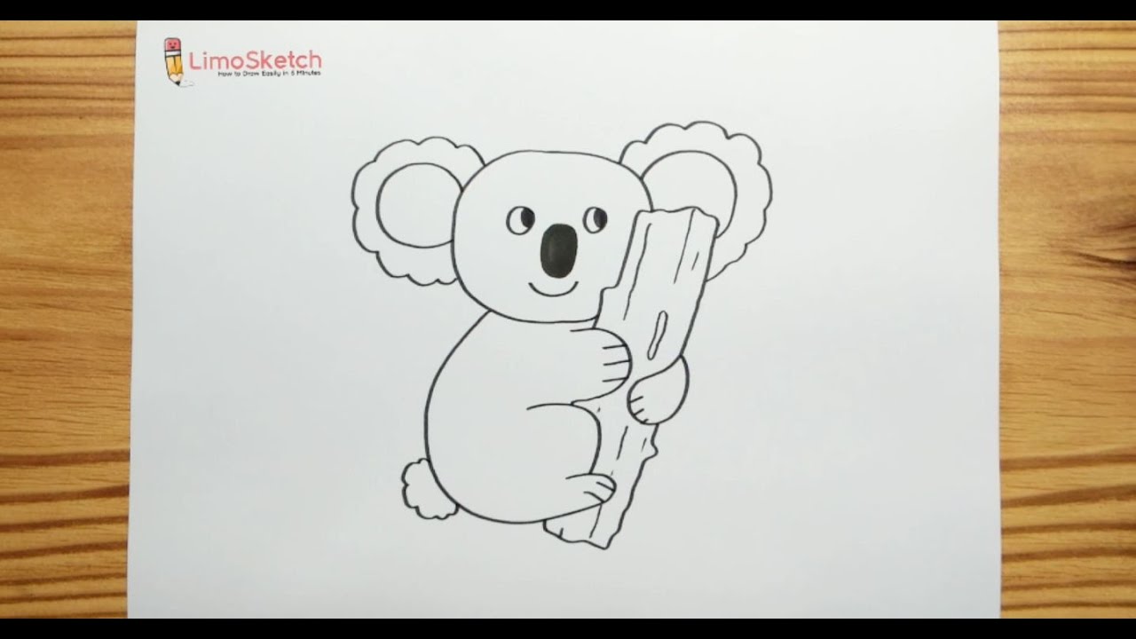 How to Drawing A KOALA Easy Step by Step - YouTube
