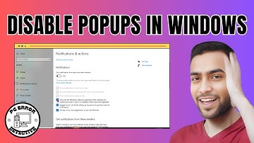 Pop-ups uitschakelen in Windows 10