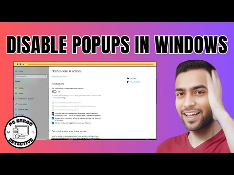 How to Disable Popups in Windows 10