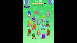 Nut Sort Puzzle Level 521 - 530 Walkthrough