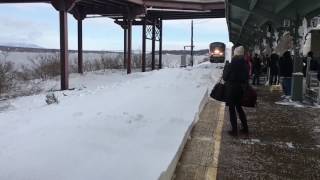 Full Speed Amtrak Train Slams Passengers with snow HD