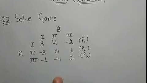 Algebraic Method of Game theory in Hindi {3×3 Matrix} By JOLLY Coaching