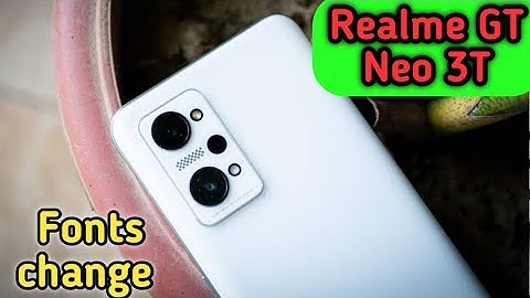 Font Setting In Realme GT Neo 3T, Font Size Change In Realme GT Neo 3T