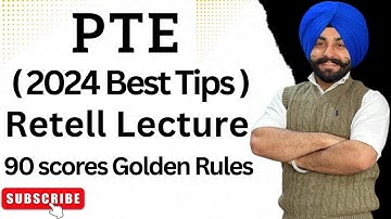 PTE retell lecture golden tips, how to improve retell lecture and best template 2024 (Gurwinder sir)