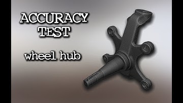 Accuracy Test, wheel hub carrier - 3D scan Revopoint POP 2