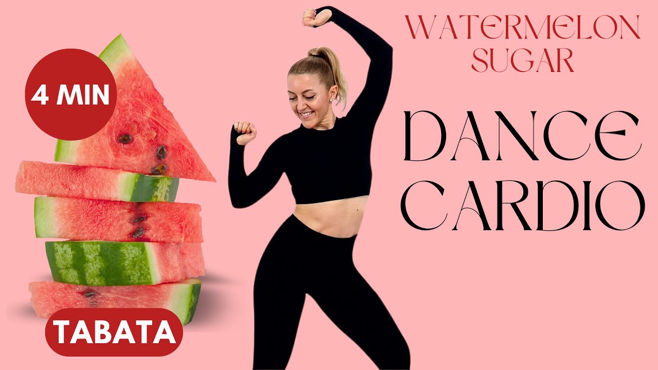 🔥4 MIN HAPPY DANCE CARDIO🔥QUICK PICK ME UP WORKOUT🔥TABATA SONGS🔥WATERMELON SUGAR🔥