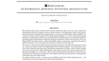 Kimi Linear: An Expressive, Efficient Attention Architecture