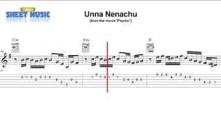 Video thumbnail of "Unna Nenachu || Psycho || Guitar TAB"