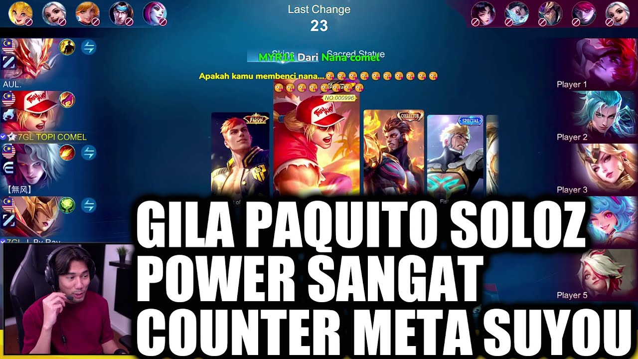 GILA PAQUITO SOLOZ POWER SANGAT🤯COUNTER META SUYOU🤯