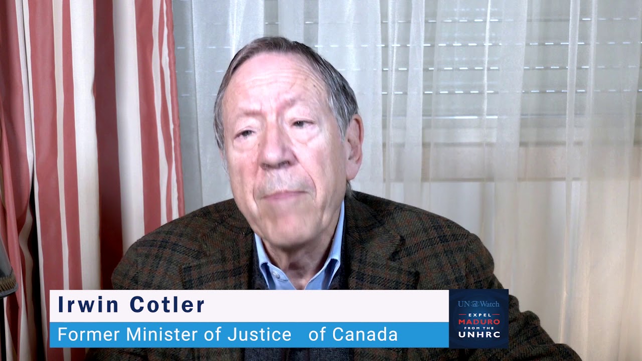 #ExpelMaduroFromUNHRC Irwin Cotler - YouTube