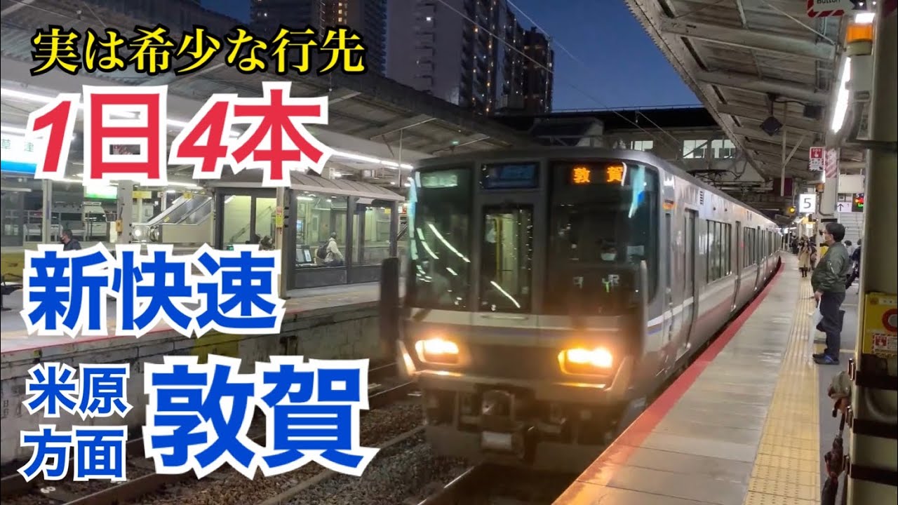 JR琵琶湖線 223系2000番台4両+223系1000番台8両 新快速 米原方面