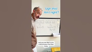 Singapore Math/Bar Models are mathematically necessary!