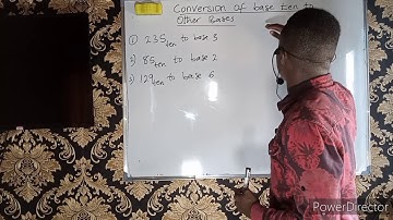 Conversion of base ten to other bases | Number bases