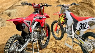 2022 Crf450 Vs 1996 cr250 two stroke against four stroke lap time race!