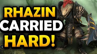 RHAZIN PROVEN MVP FOR CURSED CITY! S18 SOULCROSS DOWN | RAID SHADOW LEGENDS