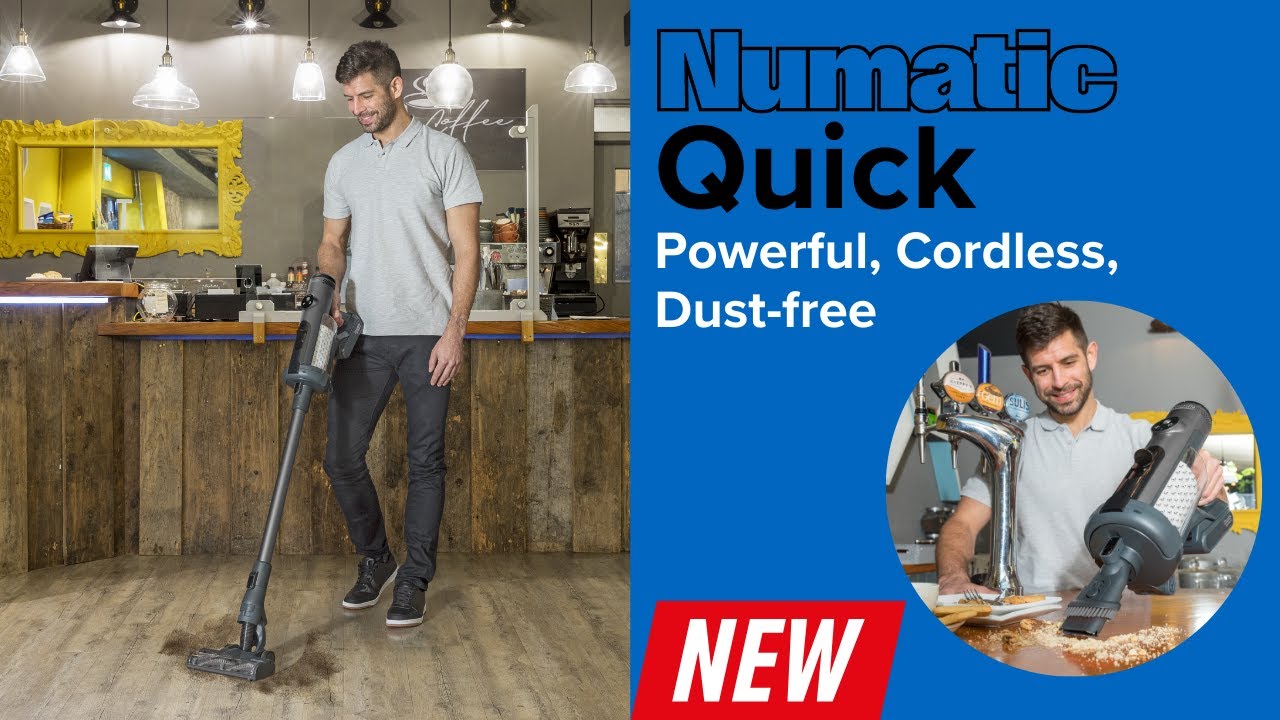 NEW Numatic Quick Cordless Vacuum! Exclusively distributed in Australia ...