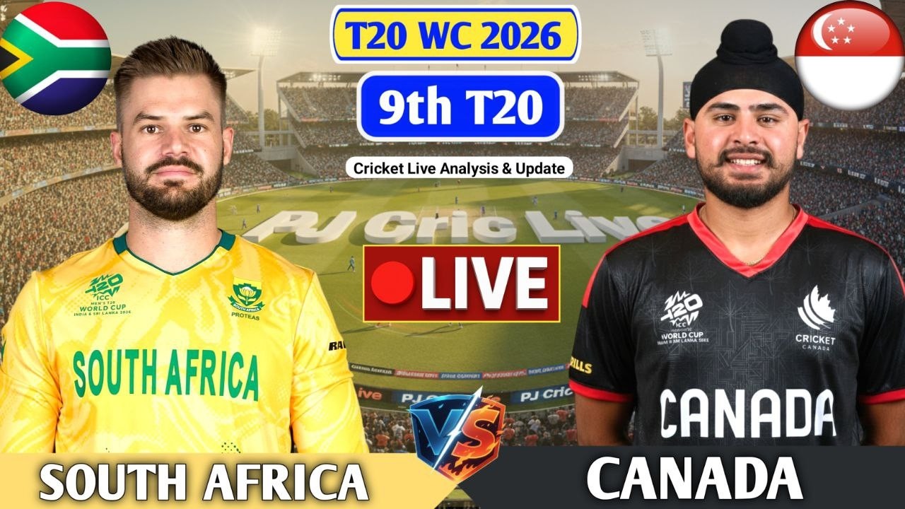 South Africa Vs Canada 9th T20 Match | Live Score Analysis & Discussion | SA vs CAN T20 Live