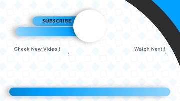 #1 End-Screen Template for YouTube video | no copyright | no text | Free & Blank | Blue End-Screen