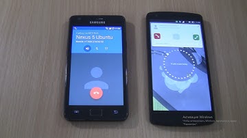 Incoming call & Outgoing call at the Same Time Samsung Galaxy S2 Android 7+Nexus 5 Ubuntu