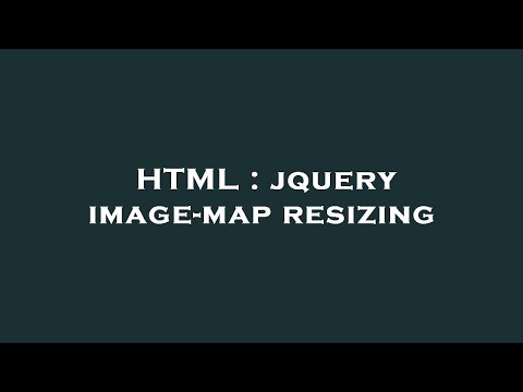 HTML : jquery image-map resizing