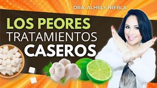 Los PEORES TRATAMIENTOS CASEROS para la piel