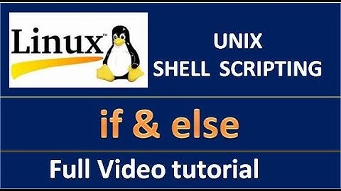 linux shell scripting decision making if and else