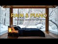 Winter Snow-Rain Outside – Warm Room Ambience &amp; Gentle Piano for Deep Rest | Moon Melody