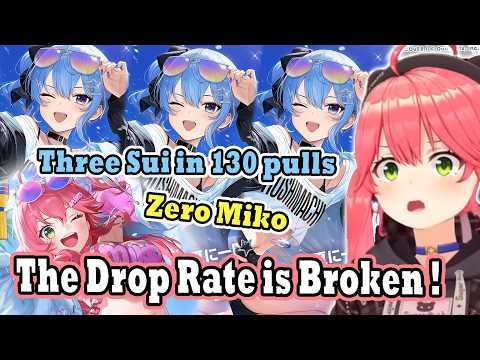 Miko Gets the "Business Buff" Again and Keeps Pulling Swimsuit Suisei Instead of Herself !