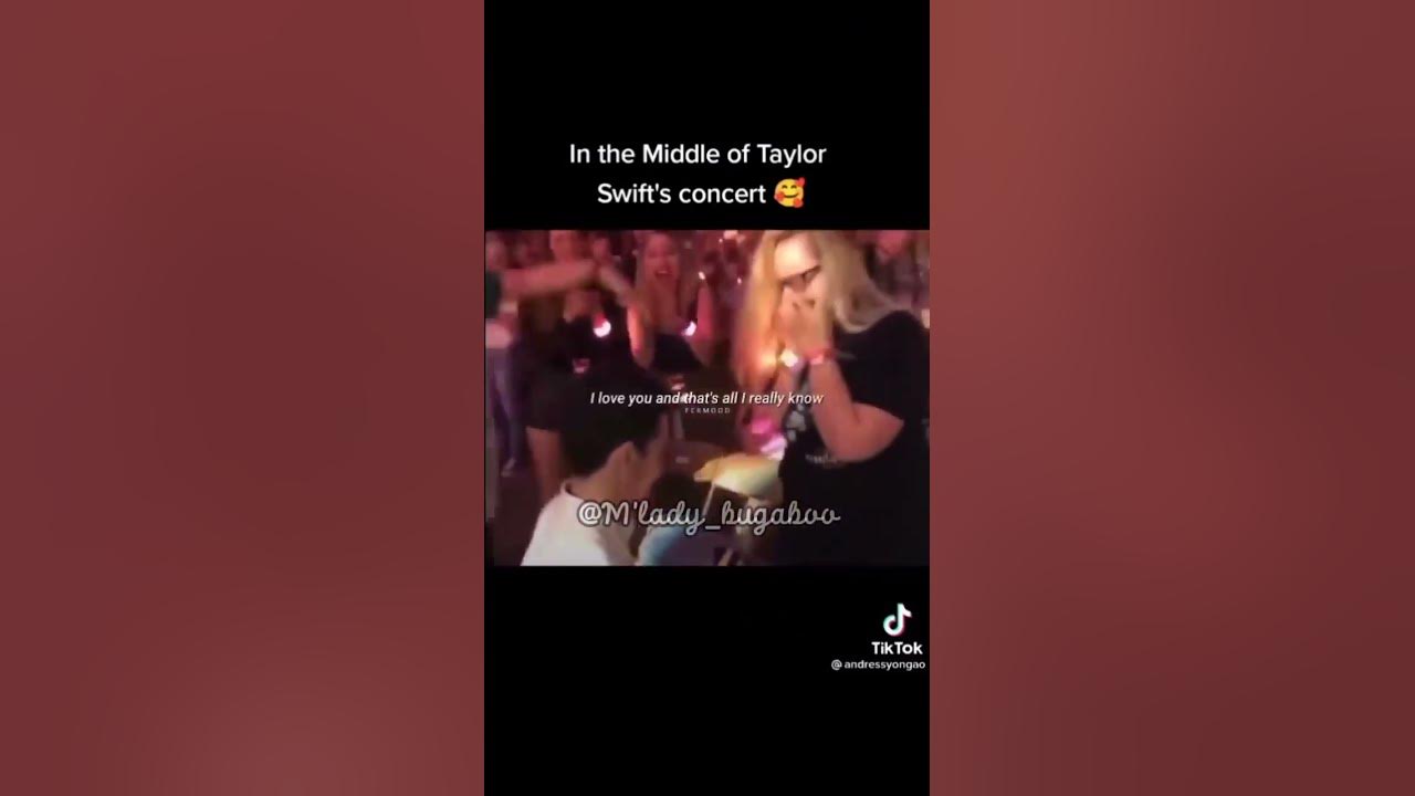 Unexpected proposal during Taylor Swift's concert 😳 #lovestory #taylorswift #shorts Unexpected proposal during Taylor Swift's concert 😳 #lovestory #taylorswift #shorts