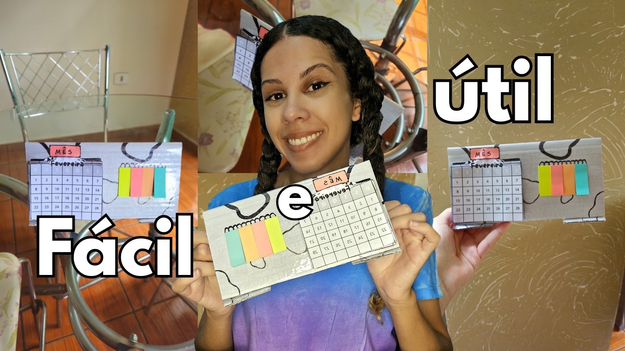 Calendário fácil de fazer - passo a passo